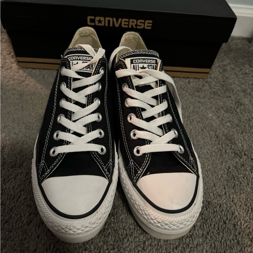 Converse platform black size 7 women’s